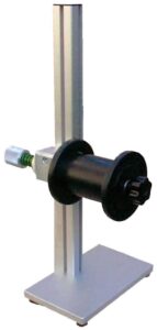 Support for reel with brake
