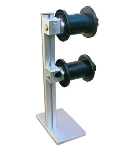 Support for two reels chain on bearings