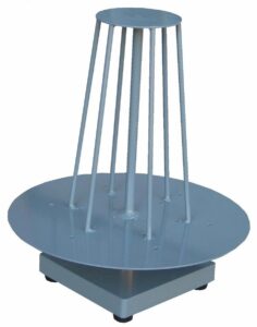 Support with rotating reel for wire